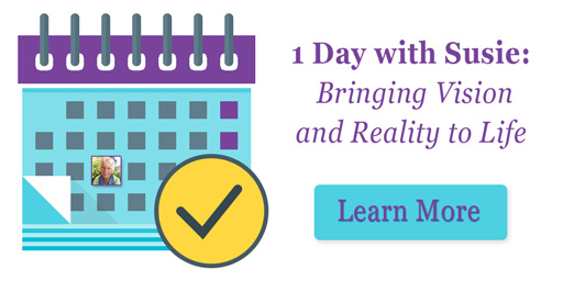 1 Day with Susie coaching - Bringing Vision and Reality to Life
